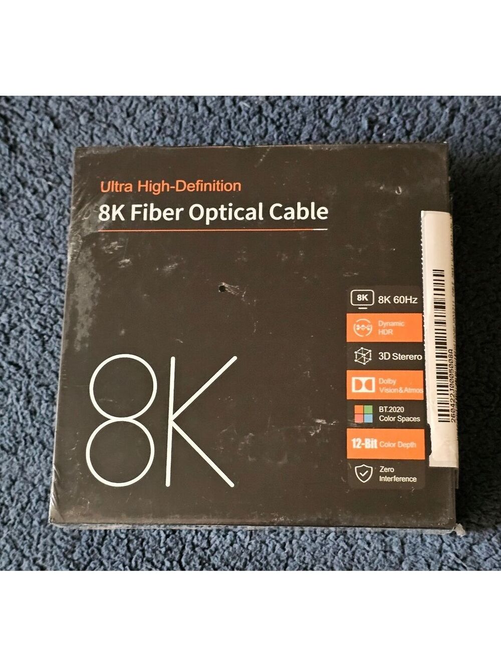 Ultra High-Definition 8K Fiber Optical Cable 60Hz HDR 3D Stereo